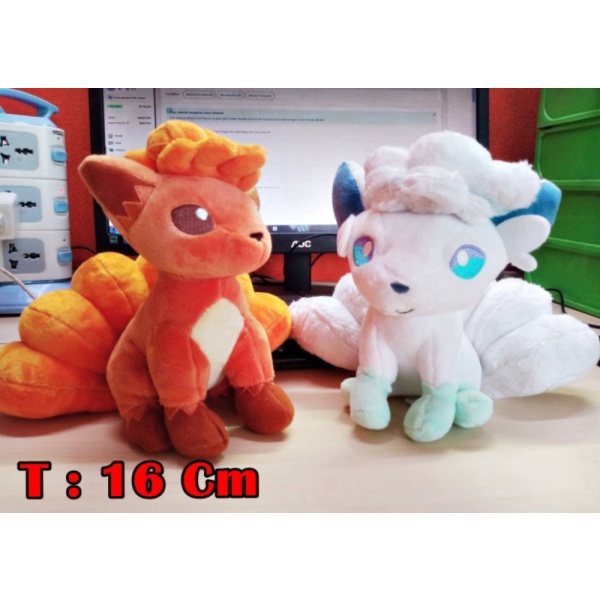 

Putih - Boneka Doll Vulpix Alola Plush Pokemon Limited Unik Termurah