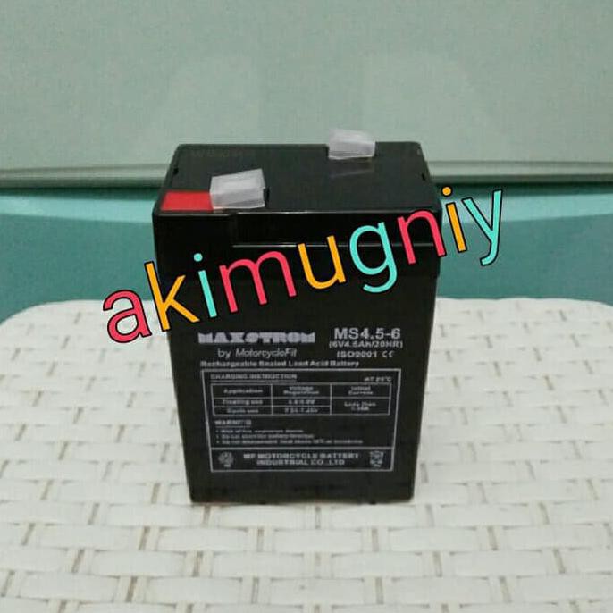 AKI ACCU BATERAI KERING VRLA MF 6V 4.5AH / 4.5AH 6V MAINAN TERLARIS