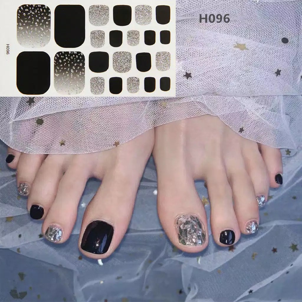 Stiker Kuku Kaki | Toe Nail Sticker | Foot Nail Sticker 22PCS High End Motif 3D