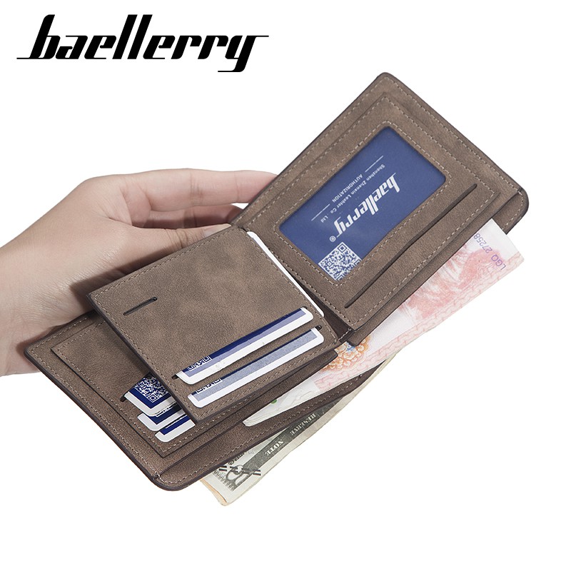 BAELLERRY DR034 Dompet Pria Bahan Kulit PU Leather Premium WATCHKITE WKOS