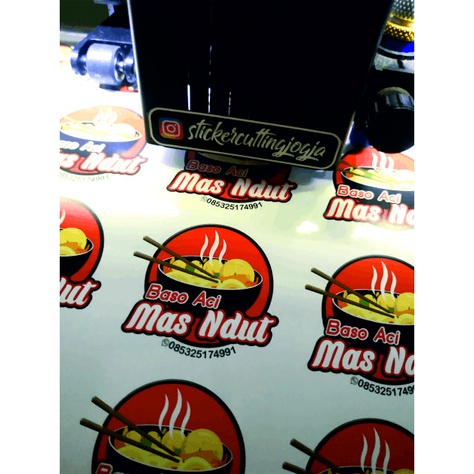 

Sticker kemasan produk makanan dan minuman stiker label FREE nota custom full color