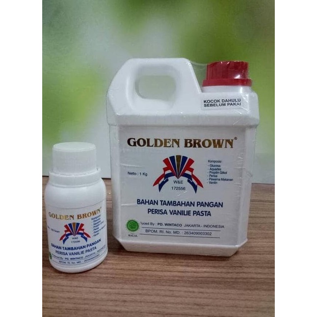 

Ready Stock Golden Brown Perisa Vanila Pasta 1Kg Pasta Vanilie Promo