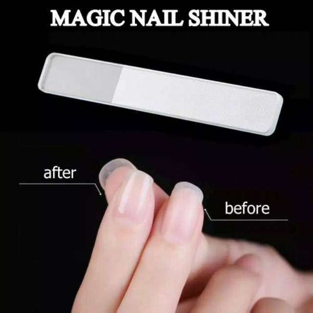 KIKIR KACA + BOX Kikir kuku kikir kuku pengkilap kuku asahan kuku nail fail buffer shiner