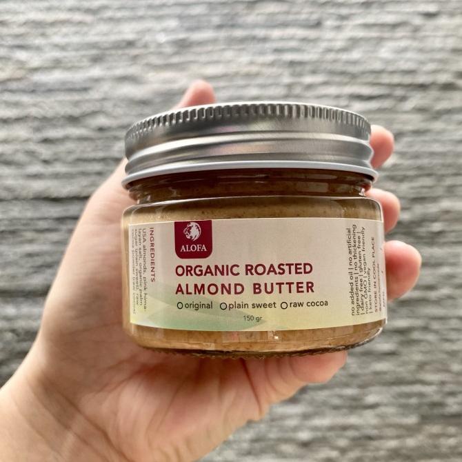 

Cuci Gudang Awal Tahun Organic Roasted Almond Butter 150 gr / selai almond organik keto vegan Cuci