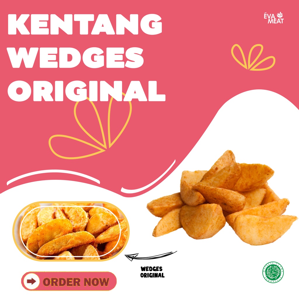 

kentang wedges ORI - potato wedges ORI- kentang goreng wedges ORI - french fries - kentang bandung - wedges bdg