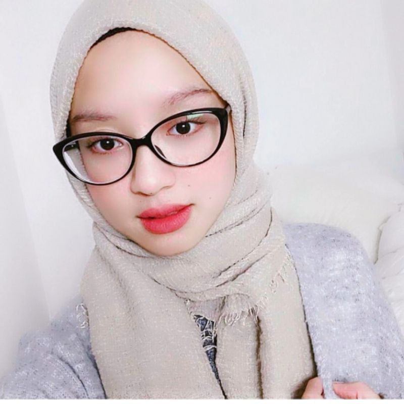 Demodas KACAMATA CAT EYE Wanita Fashion Lensa Bluecromic Photocromic Blueray AntiRadiasi Normal Minus cateye DG605