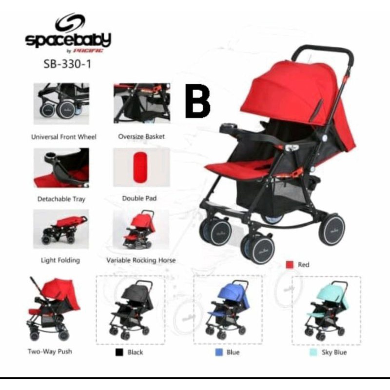 Stroller Spacebaby SB330-1 cabin size