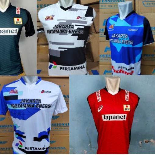 ☋ kaos voli proliga / baju voli proliga / baju voli jakarta pertamina / baju timnas voli japan ➪