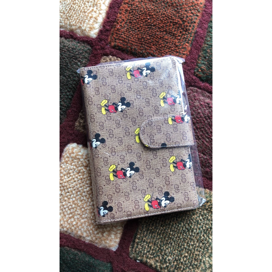 New HPO Dompet Wallet Lipat Motif MICKY MOUSE Muat Banyak Kartu Type HP Andro terbaru