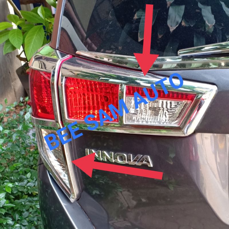 GARNISH BELAKANG CHROME INNOVA REBORN
