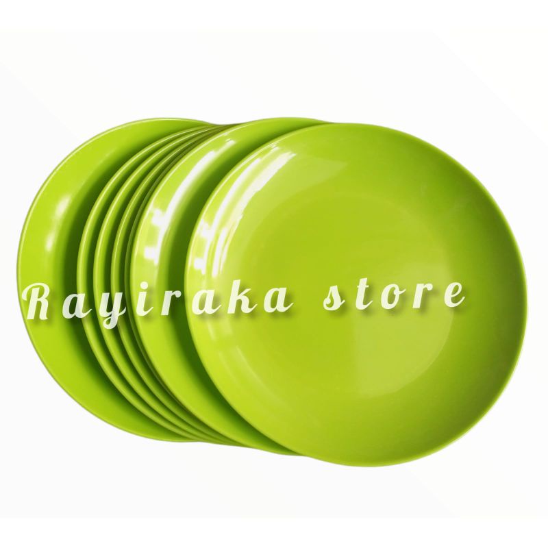 PIRING MELAMIN CEPER TERBARU 6 PCS // UKURAN 9 INCH BESAR