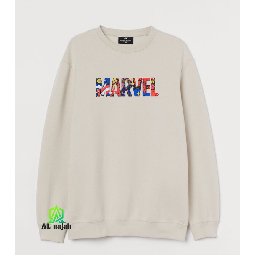 CREWNECK PRIA/WANITA H&amp;M NEW YORK, BILLIE EILISH, MARVEL, STITCH YELLOW FULL TAG H&amp;M