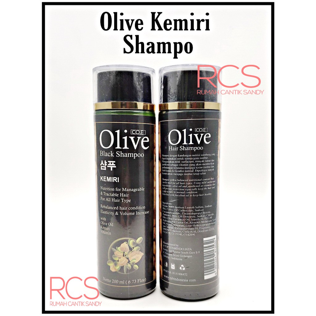 [ SYB ] Olive Black Shampoo Kemiri ~ Menyuburkan &amp; Memanjangkan Rambut