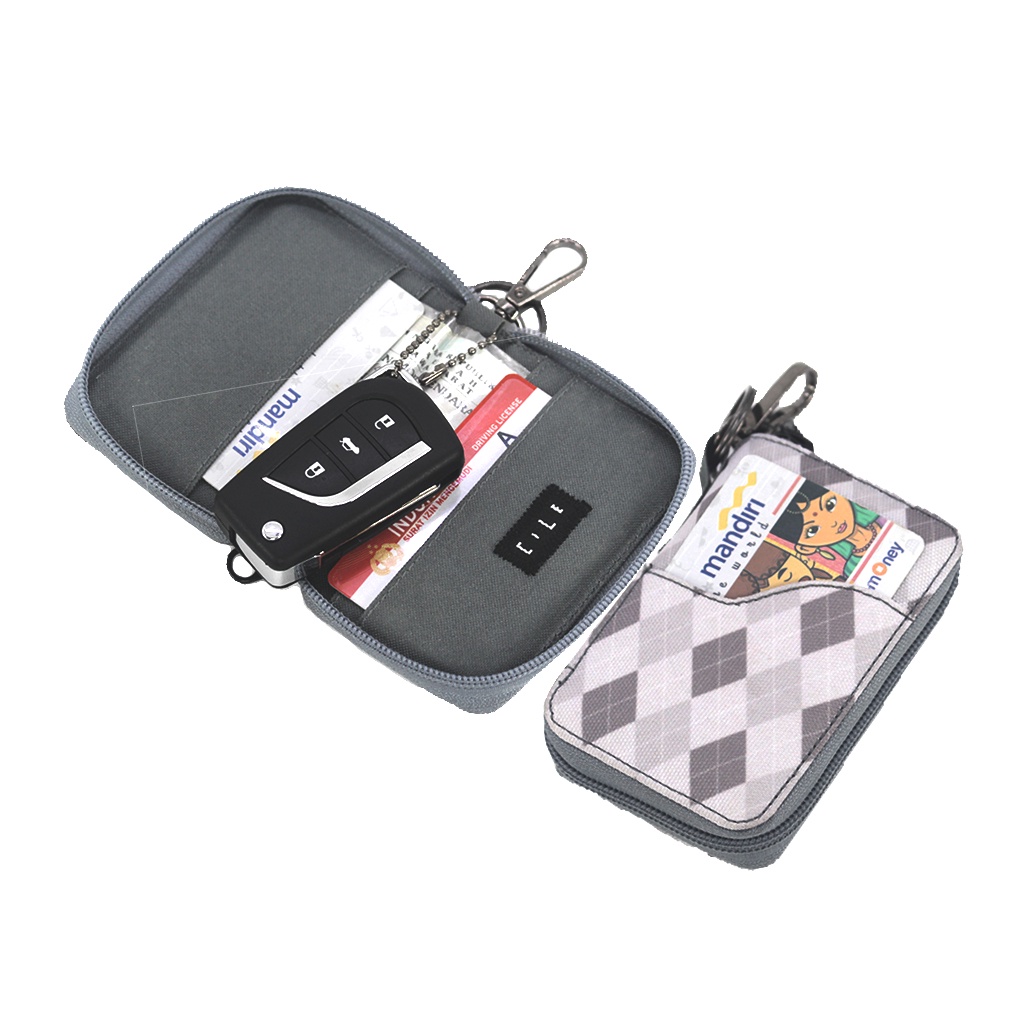 Dompet STNK Motor Mobil Kartu SIM eToll Gantungan Kunci Keyless Smartkey - DSR09