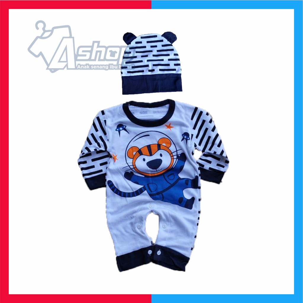 Jumper Bayi Jumpsuit Motif Macan