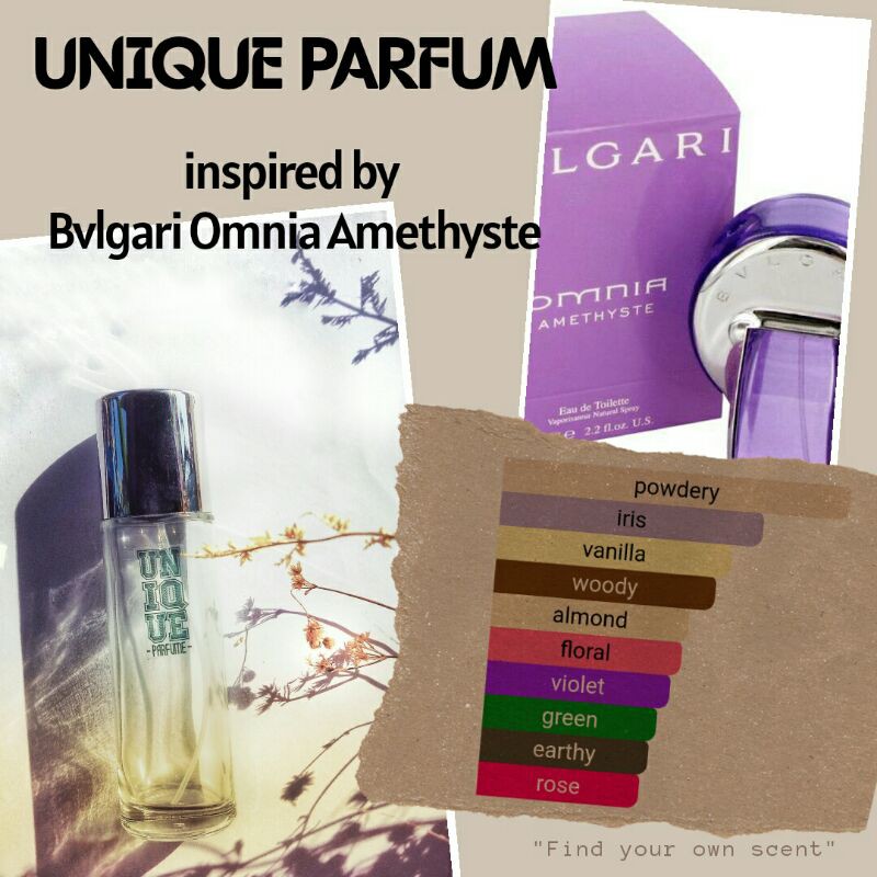 Unique Parfum inspired by Bvlgari Omnia Amethyste