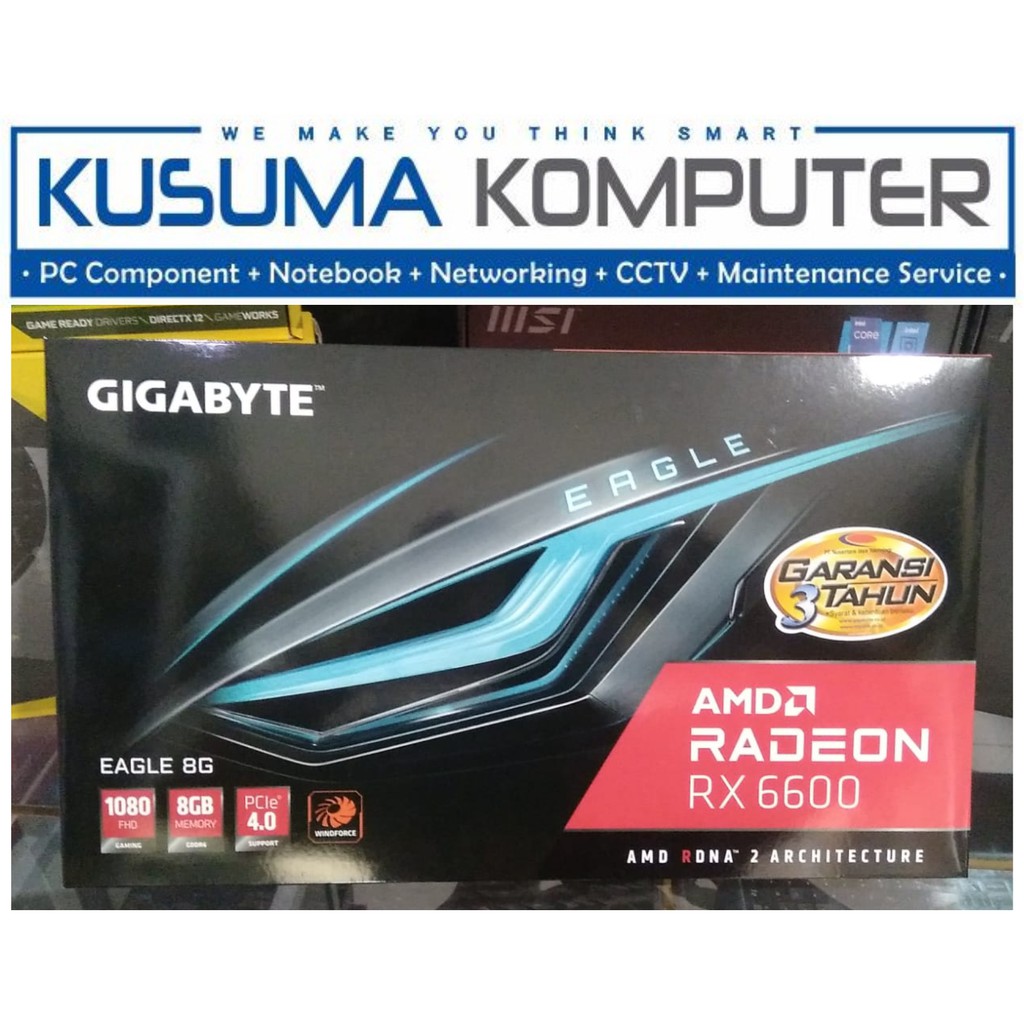 Gigabyte Radeon RX 6600 EAGLE 8GB GDDR6 GV-R66EAGLE-8GD