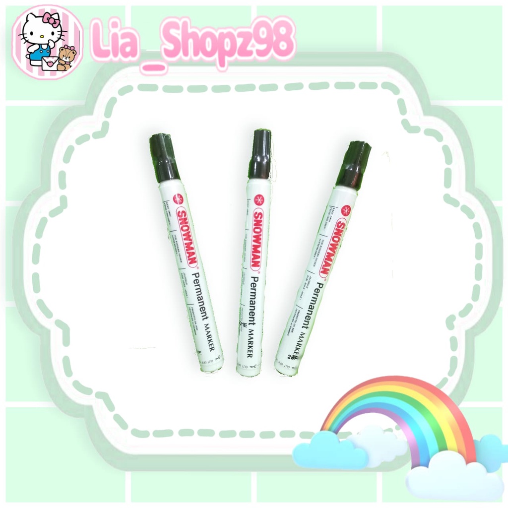 

SPIDOL SNOWMAN PERMANEN / PERMANENT MARKER WARNA HITAM
