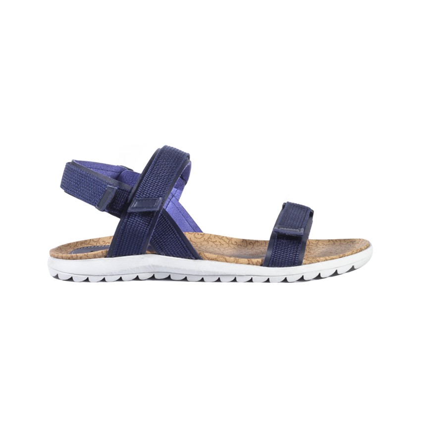 GWEN NAVY |FORIND x Lvnatica| Sendal Gunung Ori Tali Kulit Simpel Kayu Wanita/Women Sandal Footwear