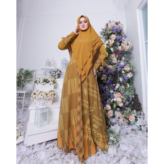 SET GAMIS SYARI ALQIBLAT