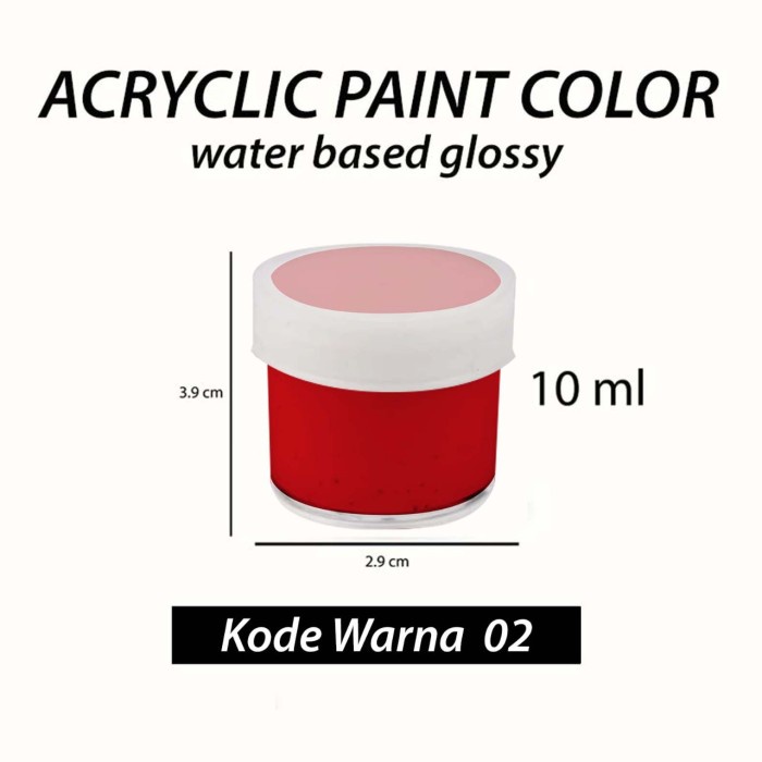 

Cat acrylic lukis Cat Acrilic mewarnai Cat Akrilik 20 warna x 10 ml - KODE 002