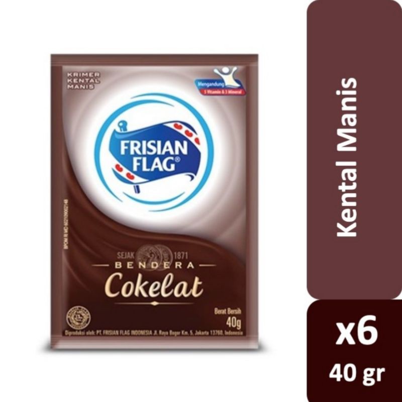 

Frisian Flag Bendera Susu Kental Manis 40gr ( 6 pcs)