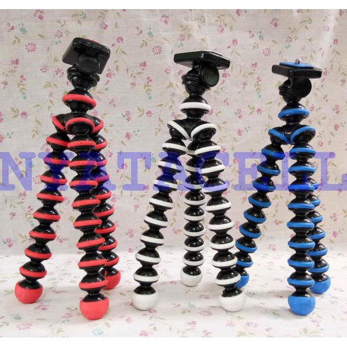 NEW GORILLAPOD MEDIUM (M) /OCTOPUS TRIPOD FLEXIBLE UNIVERSAL/KAMERA/HP - MERAH MILENIA