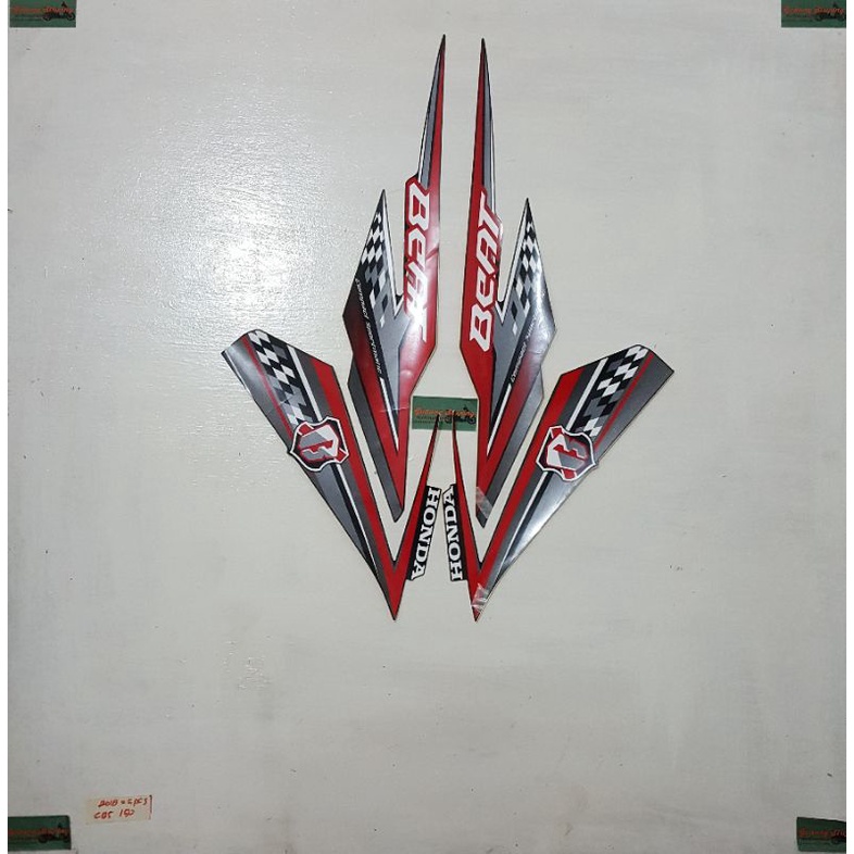 Striping honda Beat eSP CW 2018 Hitam original 1000% NOS