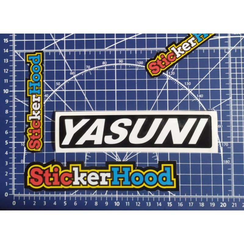 Sticker Stiker Knalpot Yasuni Japan Shopee Indonesia