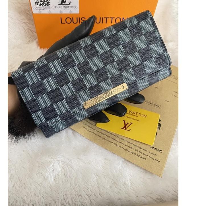 ♣ DOMPET LIPAT LV BAHAN SUPER PREMIUM FREE BOX+PAPERBAG ◘
