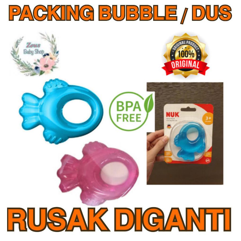 NUK Water Filled Cooling Teether bentuk ikan