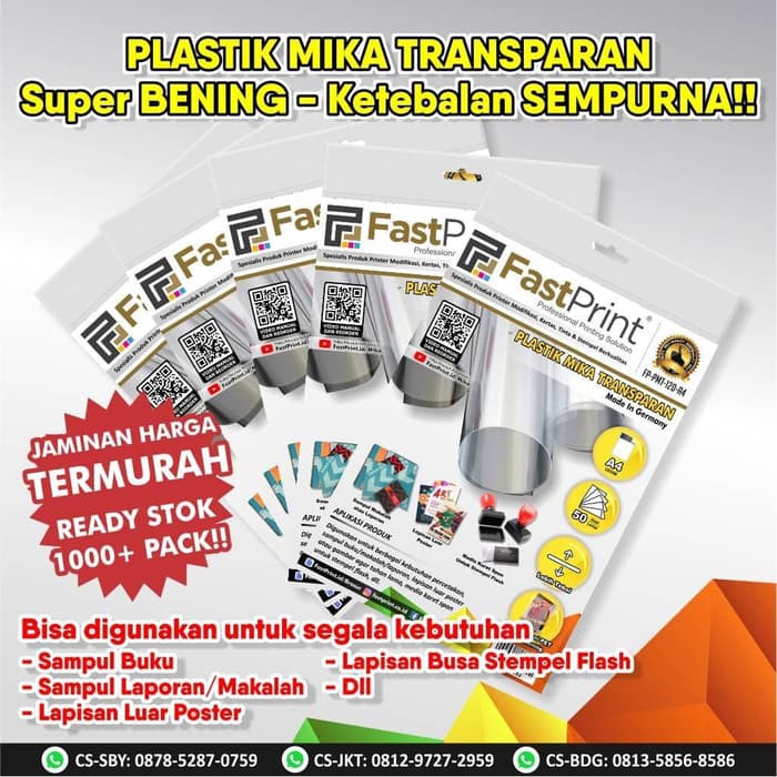 

Promo Plastik Cover Jilid Mika Tebal Bening A4 Diskon