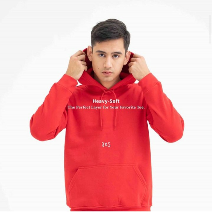 JAKET JUMPER HOODIE POLOS YnS HEAVY SOFT S, M, L, XL, dan XXL