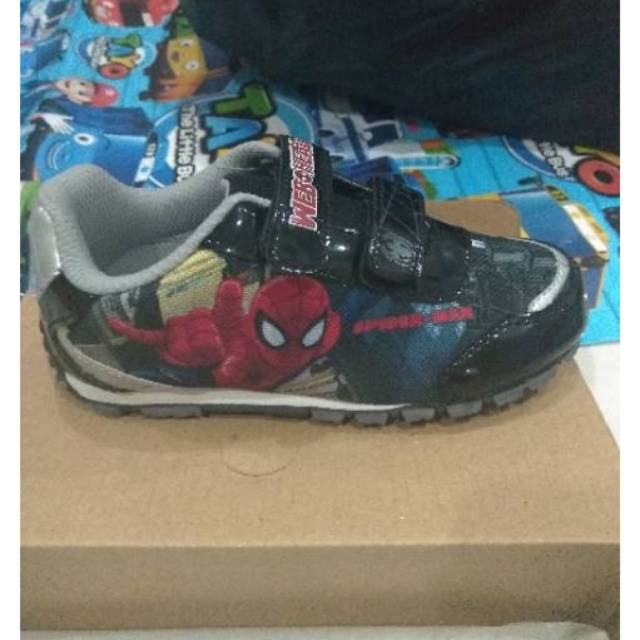 SEPATU SEKOLAH ANAK SPIDERMAN WEB SEPATU SPIDERMAN