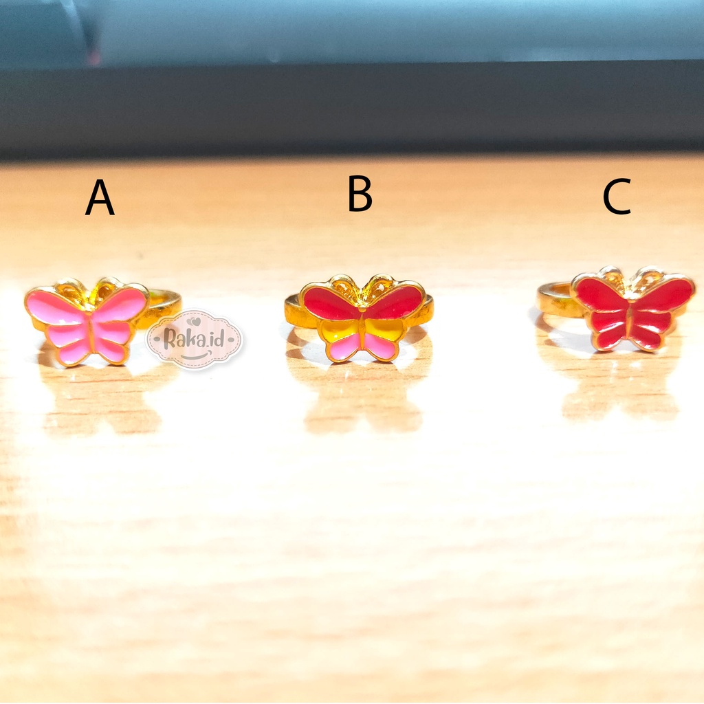 Cincin Anak Motif Kupu Kupu Perhiasan Cantik Anak 1156