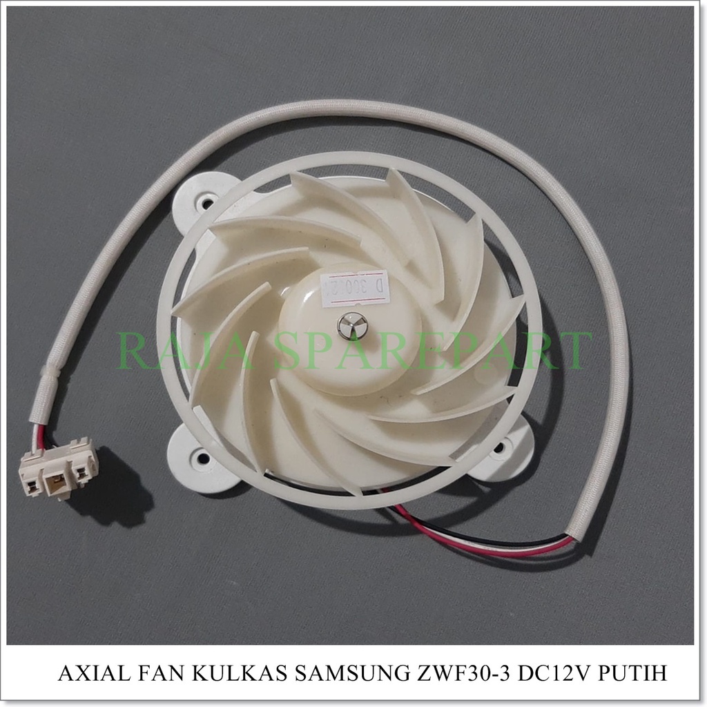 Kipas Angin Pendingin / Cooler Fan / Axial Fan DC 12V Kulkas Samsung ZWF30-3 PUTIH