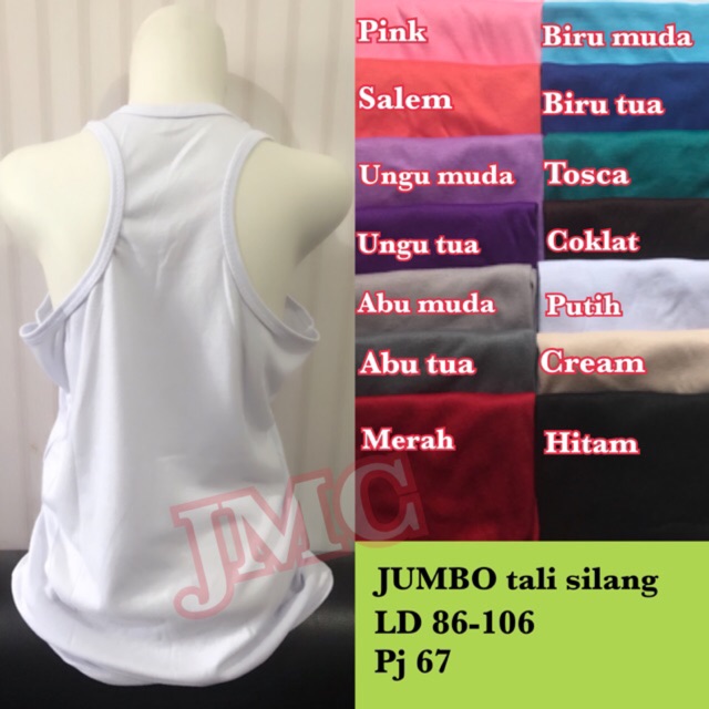 Tanktop jumbo tali silang/ agnes