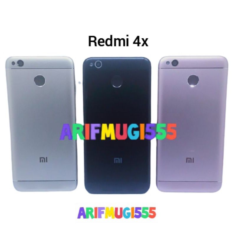 BACKDOOR BACK COVER TUTUP BATERAI XIAOMI REDMI 4X ORIGINAL