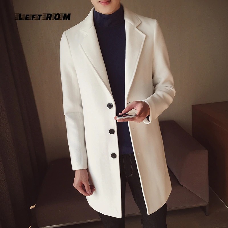 Mens White Trench Coat Overcoat Tradingbasis