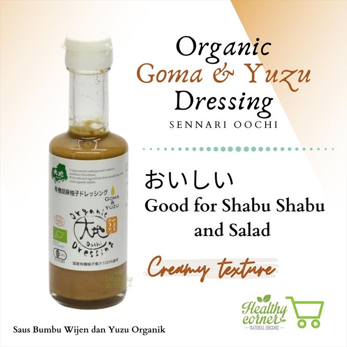 

Organic Sesame Goma & Yuzu Dressing 175Ml - Saus Bumbu Salad Jepang