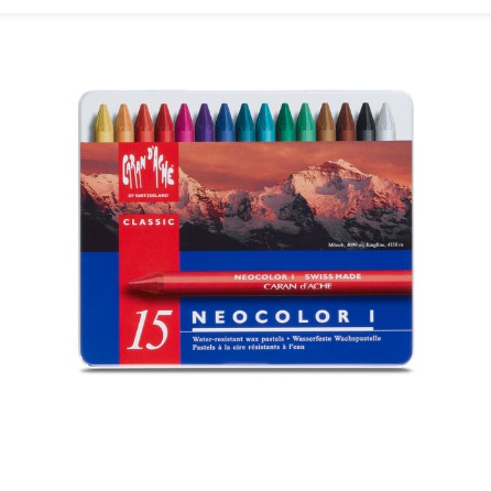

CRAYON CARANDACHE NEOCOLOR I 15W / Oil Pastel Carandache 15 Warna NeoColor I