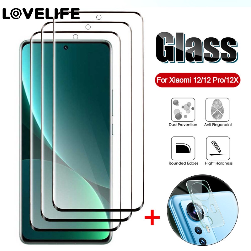 3pcs Tempered Glass 9H Ultra Tipis Pelindung Lensa Kamera Untuk Xiaomi 12 / 12 Pro / 12X