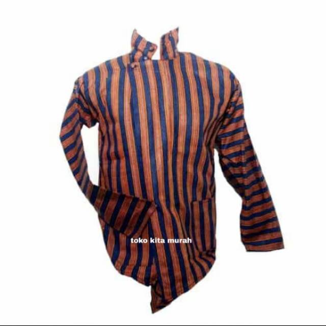 Baju sorjan / lurik ukuran dewasa