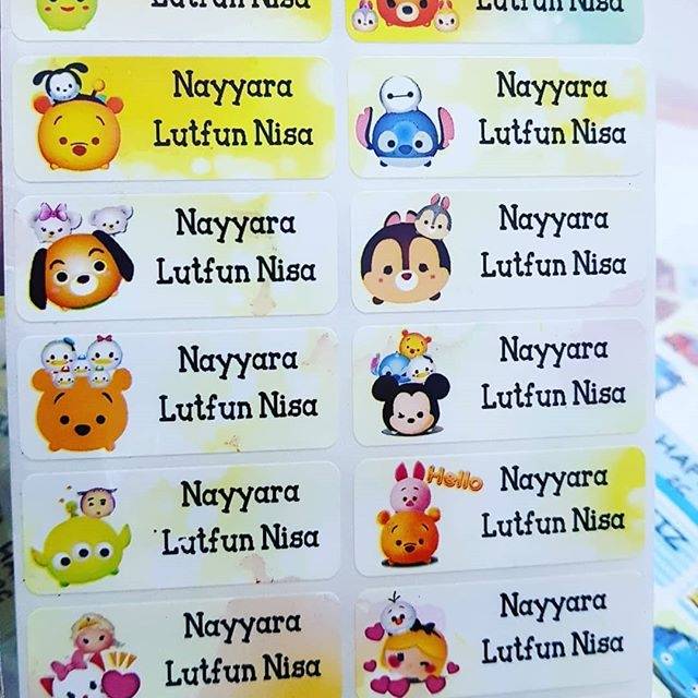 

LABELNAMA WATERPROOF TSUM TSUM 42PC/SET