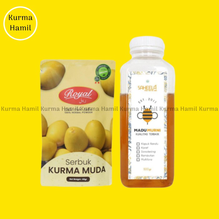 

serbuk kurma muda + madu murni