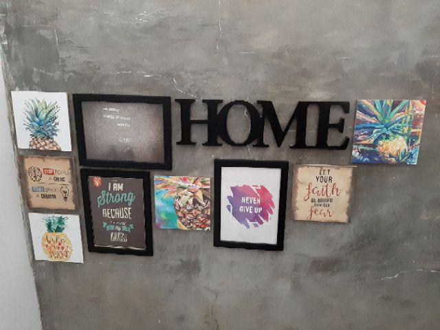 Walldecor Home Family Quotes Kata Motivasi 20x20cm Pajangan Hiasan Dinding Shabby Chic