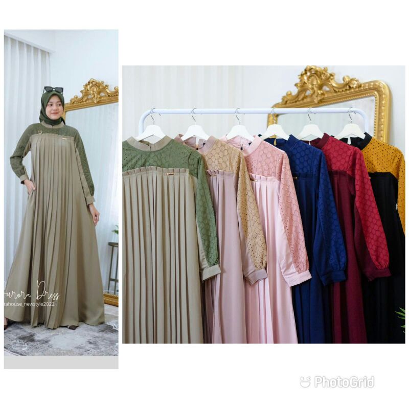 AURORA DRESS BY FENTAHOUSE/DRESS TERBARU FENTA HOUSE/GAMIS FENTAHOUSE/GAMIS MEWAH/GAMIS SIMPEL/GAMIS