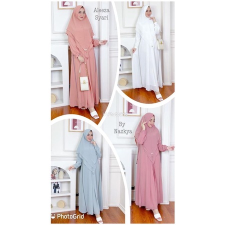 Gamis Set Aleeza Syari Nazkya Original Muslim