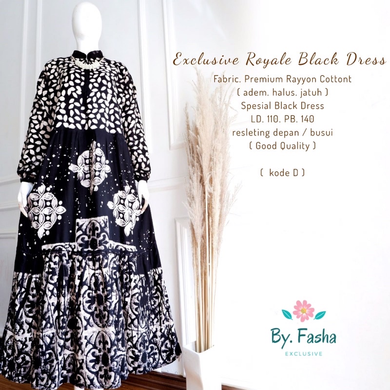 Exclusive royal black dress