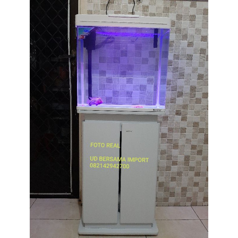 aquarium set boyu MS-520m akuarium cabinet set filter lampu